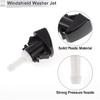 Windshield Washer Nozzle for Dodge Avenger 2008-2011 Front W/ 5 Pcs Y Hose Connector Car Black,White Plastic 1 Set