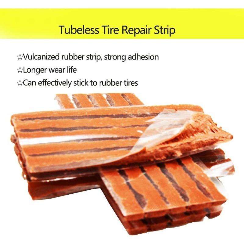 Heavy Duty Tire Plug Kit 12/26Pcs - Professional Tools for Tubeless Tyre Flats Fix Set for Cars Universal Tire Repair Plugs Kit