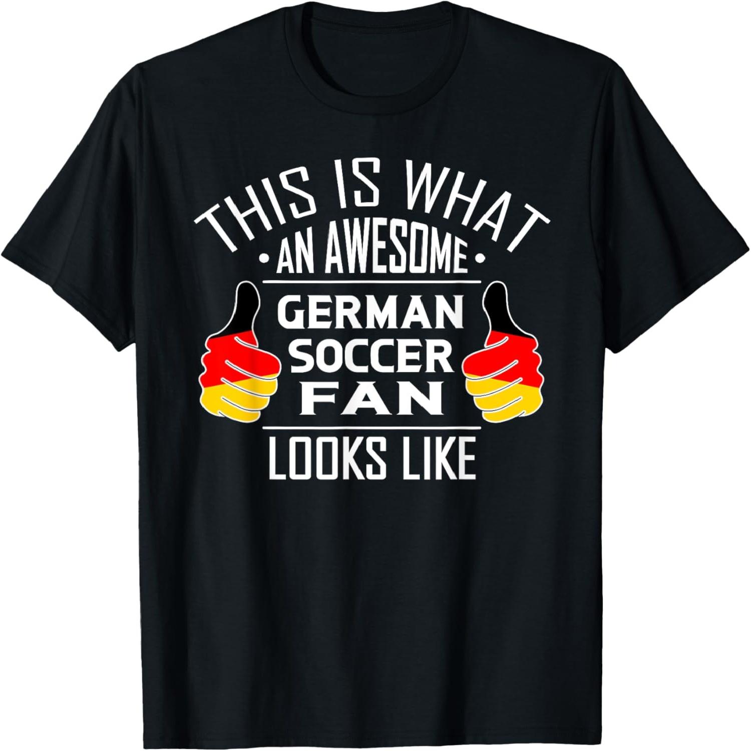 German Soccer Team Fan T-Shirt Football Tshirt Germany Gift T-Shirt S