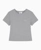 Deodeulimeo Healing Cotton Short Sleeve T-Shirt Melange Gray