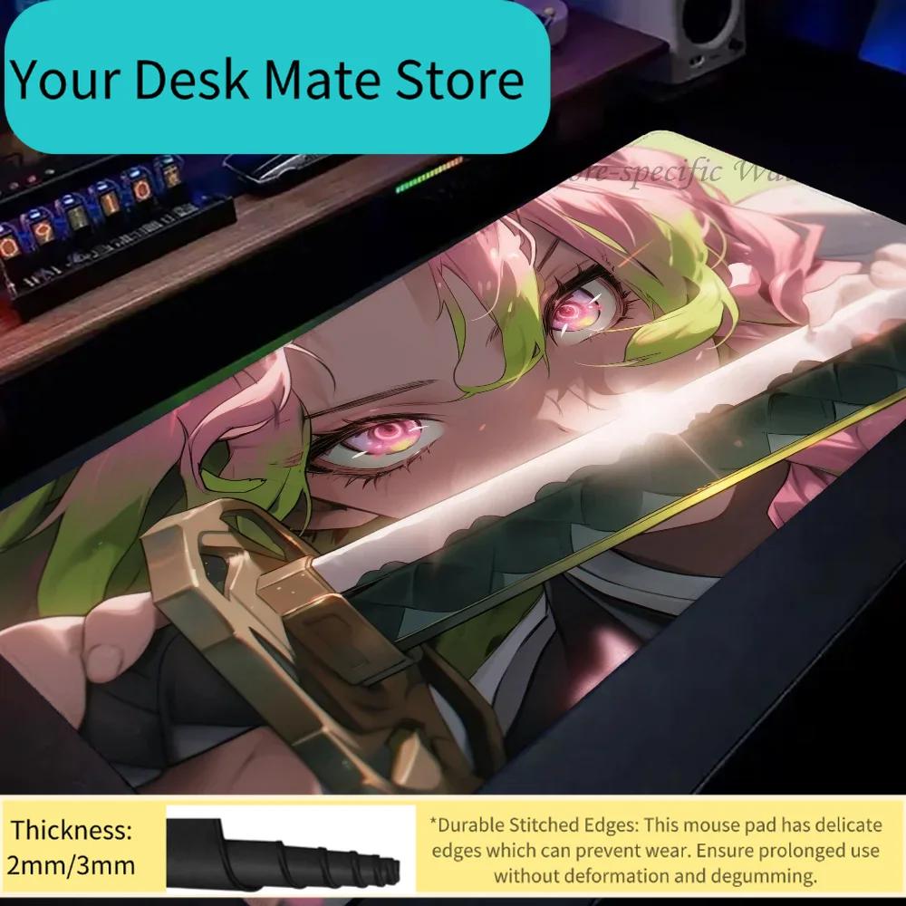 1pc Demon Slayer Kanroji Mitsuri Floor Mat Mouse Mat Desk Mat With Pad Gaming Accessories Prime Gaming XXL Keyboard Pad Padding