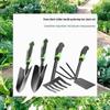 Garden Tool Set: Shovel, Digging Hoe, and Rake for Soil, Flowers & Vegetables