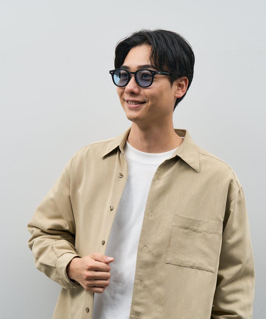 Zoff Sunglasses Colored Thick UV and Wellington-Style Lenses, Rim, Clear, Stylish, Protection, Unisex, Men's Women's [ZF241G02_14E4 ZF241G02-14E4