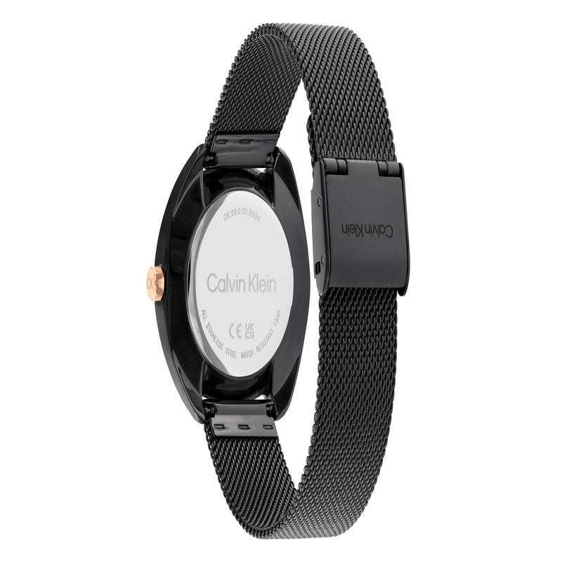 CALVIN KLEIN / watch quartz movement bla dial women's watch Milanese braided strap 25200272