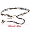 Woven Beads Belt Sexy Waistband with Beads Waistband for Girls Ladies