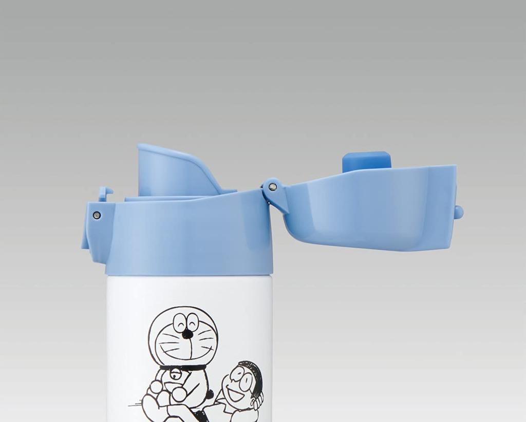 Skater Lockable Mini Stainless Steel Water Bottle, "I'm Doraemon" Sanrio Design, 140ml, SMBC1DL-A