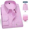 Firstview Men's Old Money Style Striped Business Casual Long Sleeve Shirt