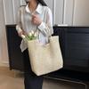 2026 Spring/Summer Women's High-End Straw Woven Tote Bag - Large Capacity Beach Bag