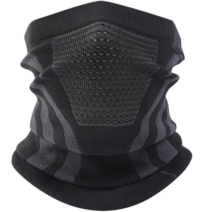 Windproof Knitted Cycling Neck Gaiter: Warm Ski Mask with Ear Protection