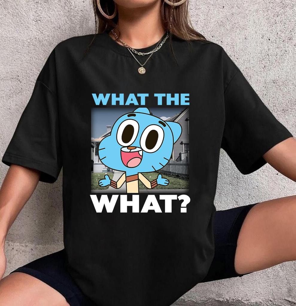 The Amazing World Of Gumball Watterson What The What Neighborhood T-Shirt, The Amazing World Of Gumball Shirt, Gumball Shirt, Cartoon Shirt