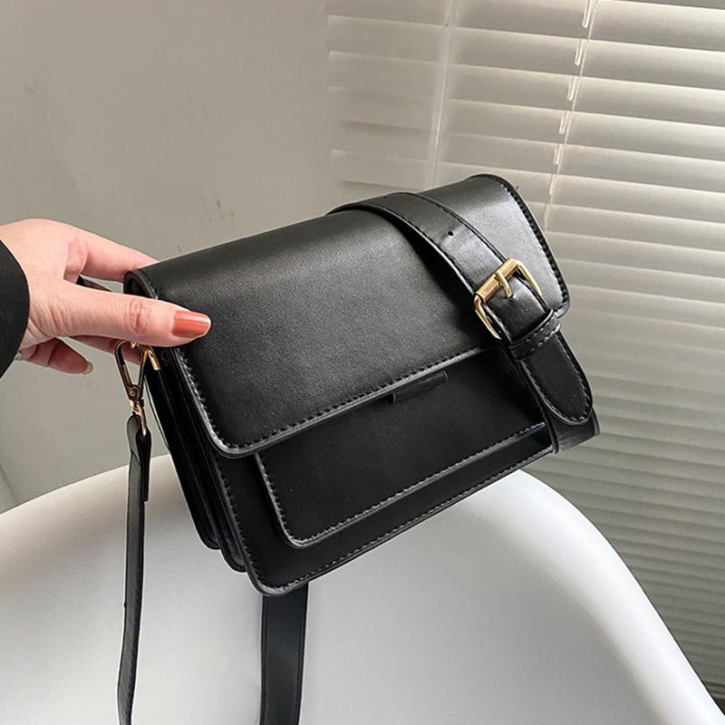 

Простые стильные квадратные сумки на плечо для женщин, сумка через плечо из искусственной кожи, женская модная маленькая сумка с клапаном, кошелек 19.5x16x9cm