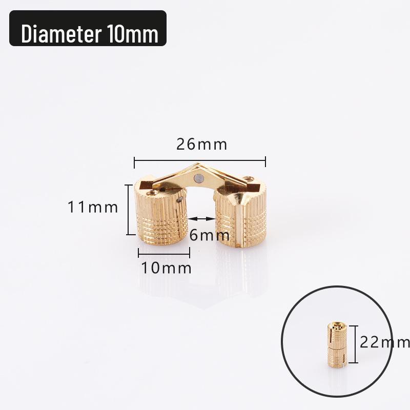 Copper Concealed Butt Hinge for Jewelry and Decorative Boxes