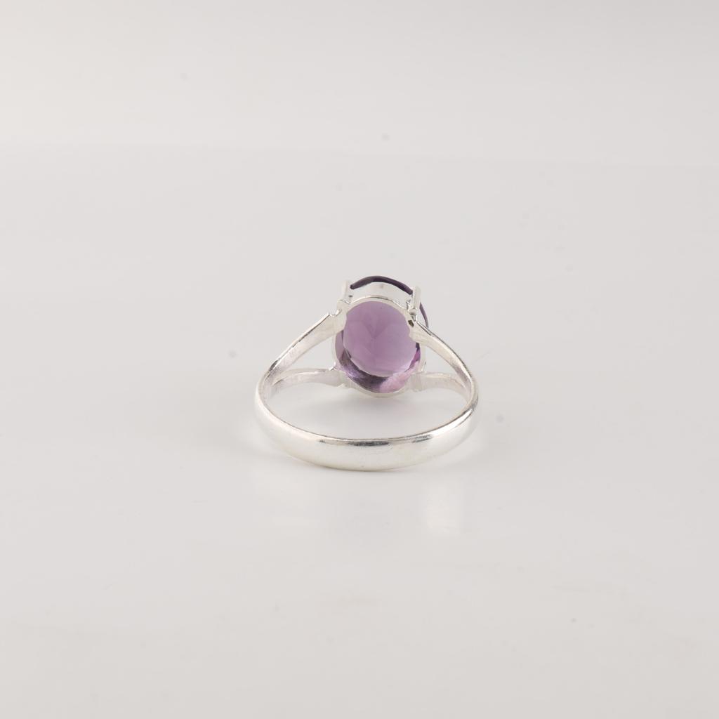 Natural Amethyst Gemstone 925 Sterling Silver Handmade Jewelry Designer Ring Valentine's Gift For Your Love RR-75-11