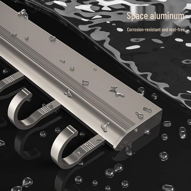 Space-Saving Kitchen Wall Rack: Punch-Free Aluminum Multi-Function Storage Hooks