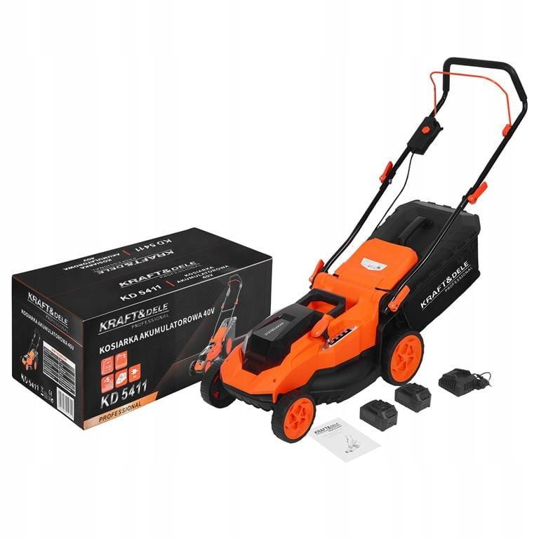 Cordless Lawn Mower 40V 38 50L Basket Kraft&Dele