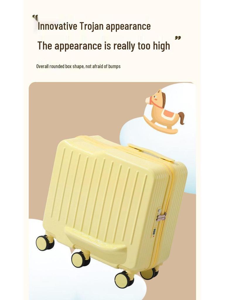 Solidna Składana Walizka Jeździk dla Dzieci z Magicznym Wózkiem i Bezpiecznym Zamkiem Podróżnym