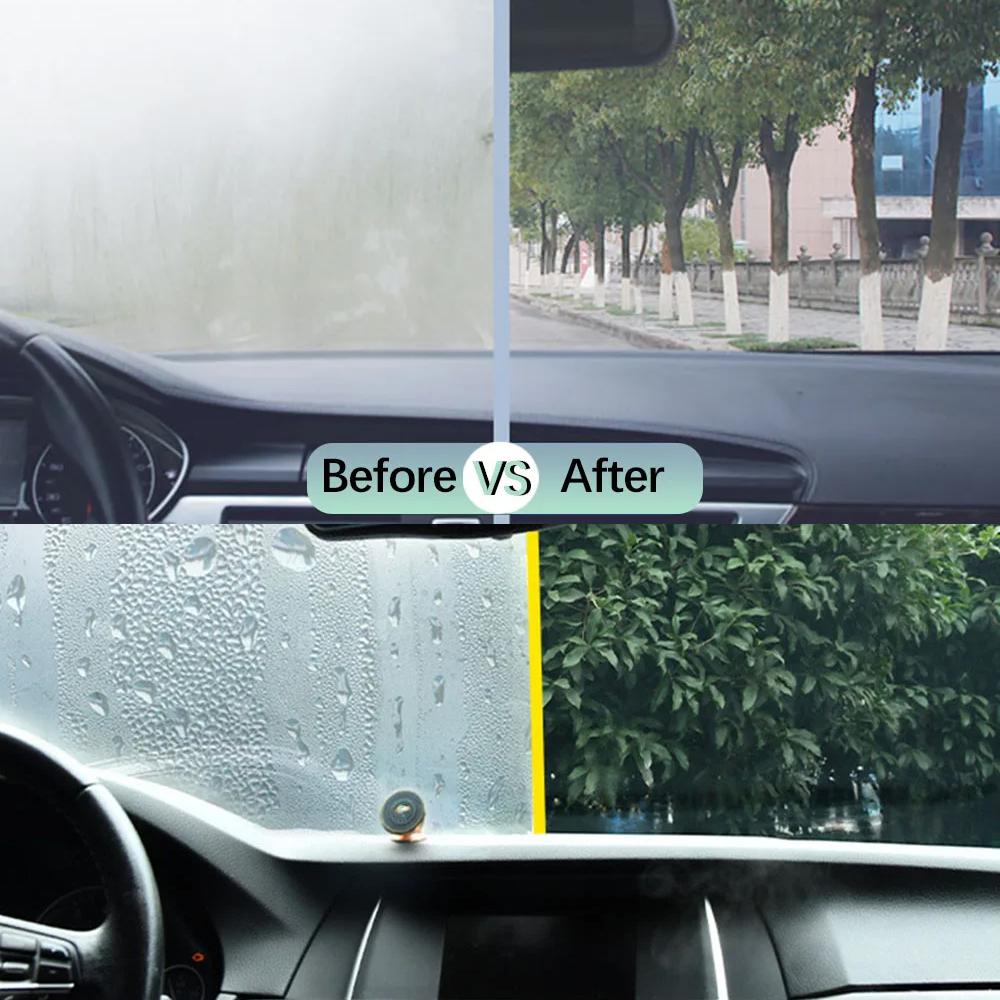 Glass Anti Fog Coating Spray Winter Car Interior Windshield Long Lasting Prevent Fogging Clear Vision Fog Repellent Mirror Clean