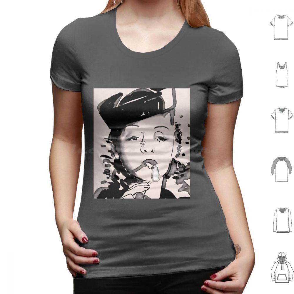 Bette Davis Smoking T Shirt Cotton Men Women DIY Print Flame Firestarter Bette Davis Movie Cinema Actress Portrait Famale Hat