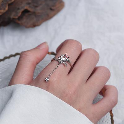 AAA Zirkonia Ringen Ketting Kwast Verstelbare Ringen Voor Vrouwen Sieraden