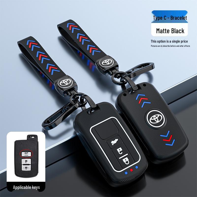 Toyota Camry Key Case for Junrui Land Cruiser - Frosted Remote Shell with Luminous Buckle
