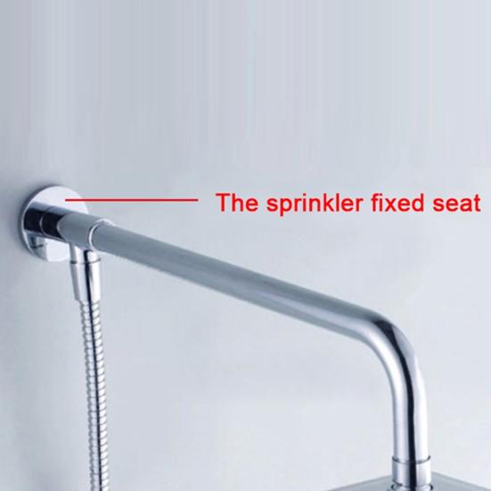 Shower Head Stainless Steel Mount Base Extension Pipe Arm Bathroom Accessories
