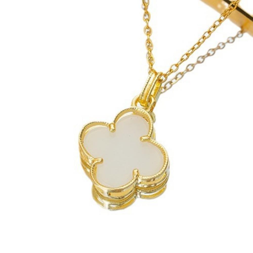 Titanium Steel Fashion Four-leaf Clover New Design Necklace High-grade Luxury Ladies Bracelet