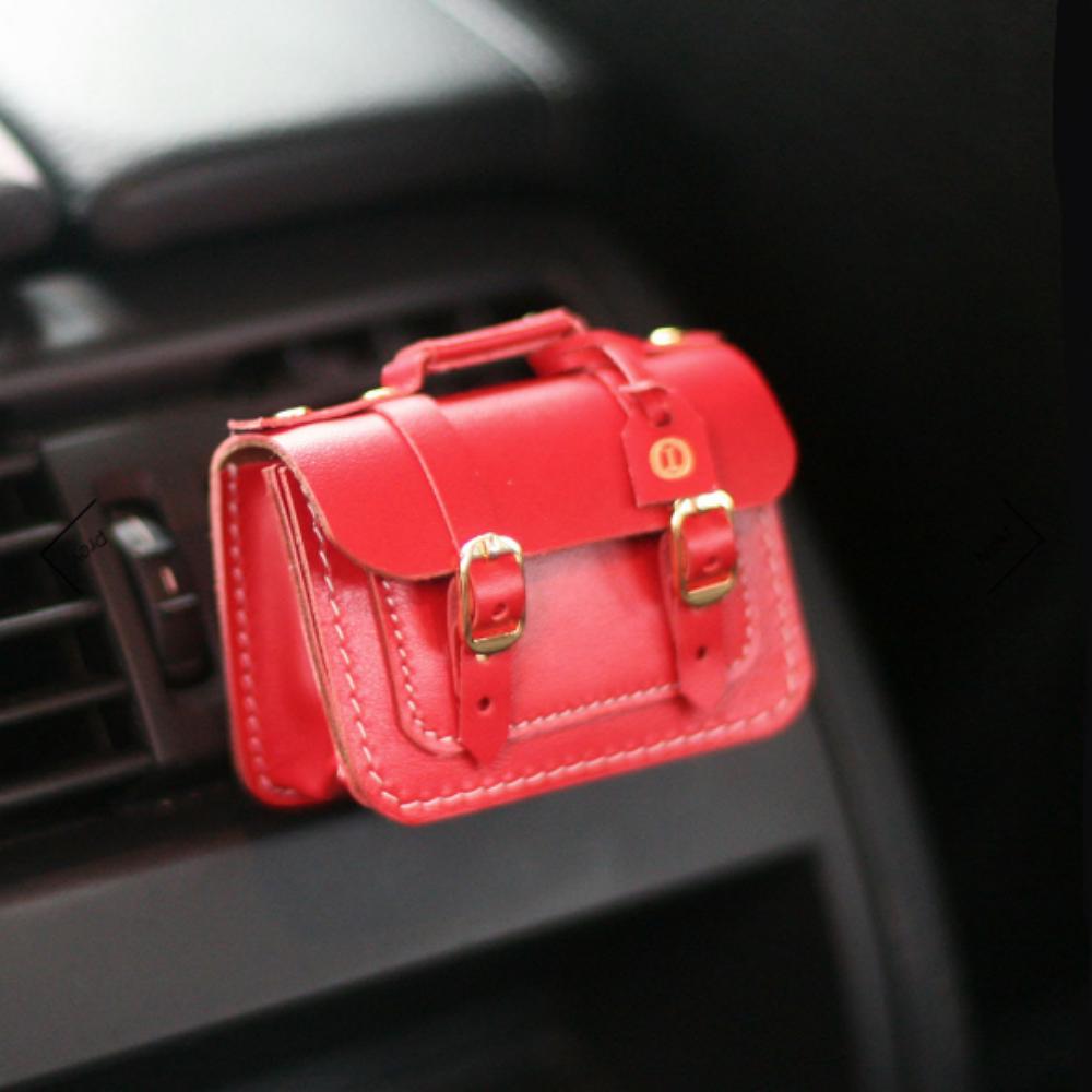

Korean Artisan Hand Made Bucket/Sachel Leather Bag, Car Perfume(Air-Freshener) Case