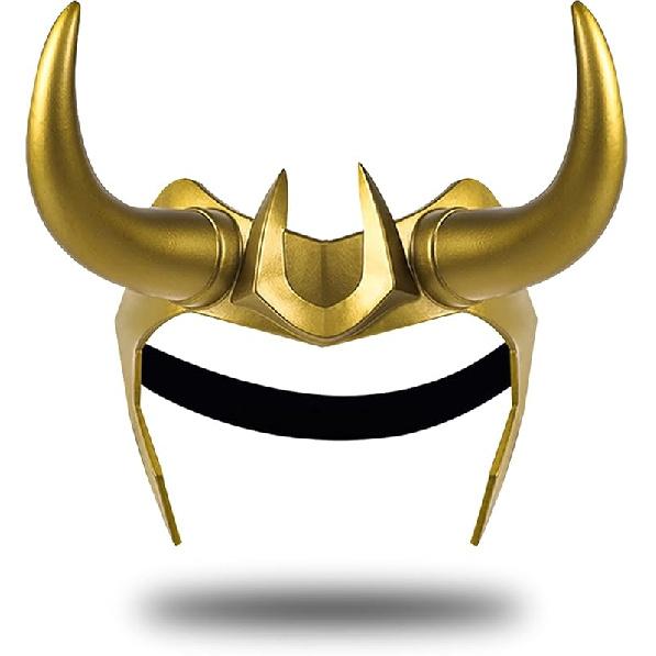 Bulex Halloween Helmet Horns Cosplay PVC Gold Crown Halloween Headpiece Masquerade Costume Mask Party Props