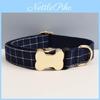 Hunde Halsband mit Gittermuster und Knochen-Dekor für Geschenk und Feiertage