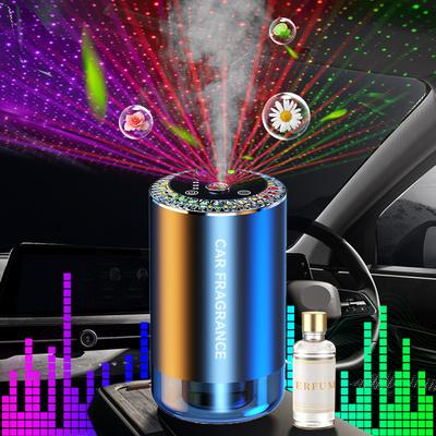 Car Air Humidifier Smart Fragrance Diffuser Car Odor Eliminator Long Lasting Aroma Diffuser Starry Light Accessories