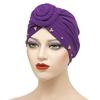 Summer Winter Spring Autumn Women Knit Beanie With Rhinestone Embellishments For Casual Wear