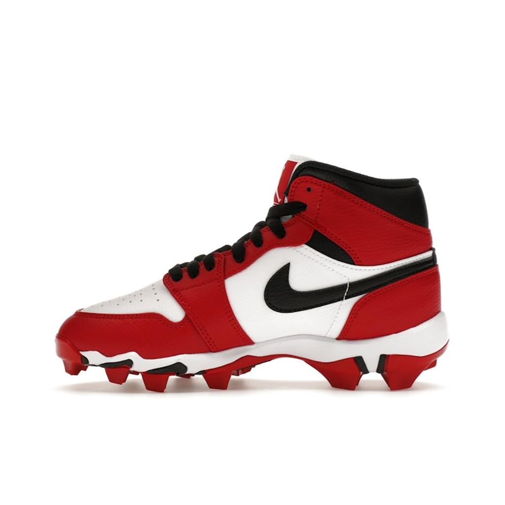 Air Jordan 1 Mid Cleat GS Chicago Kids Sneakers White Black Gym-Red HF6883-106