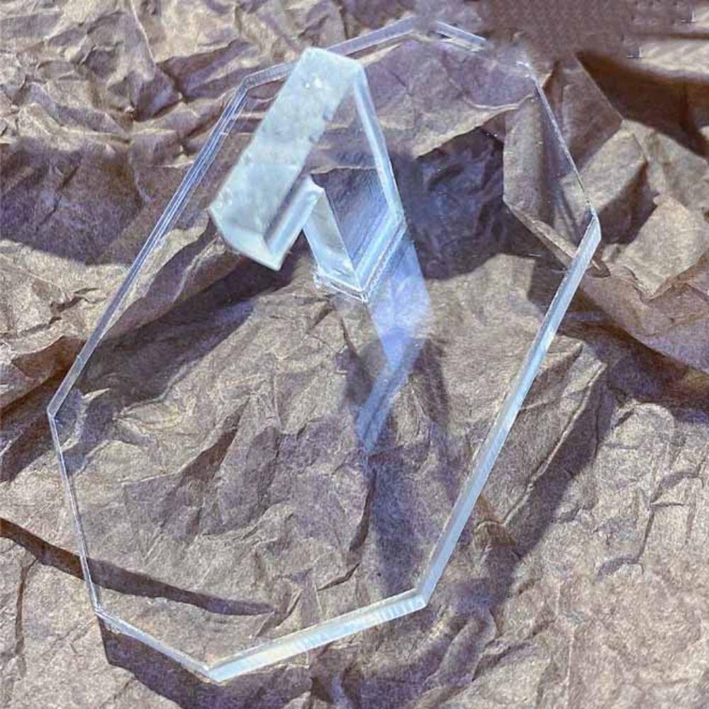 6Pcs Heart Shape Nail Tip Practice Stand Transparent Nail Art Display Rack Manicure Tools