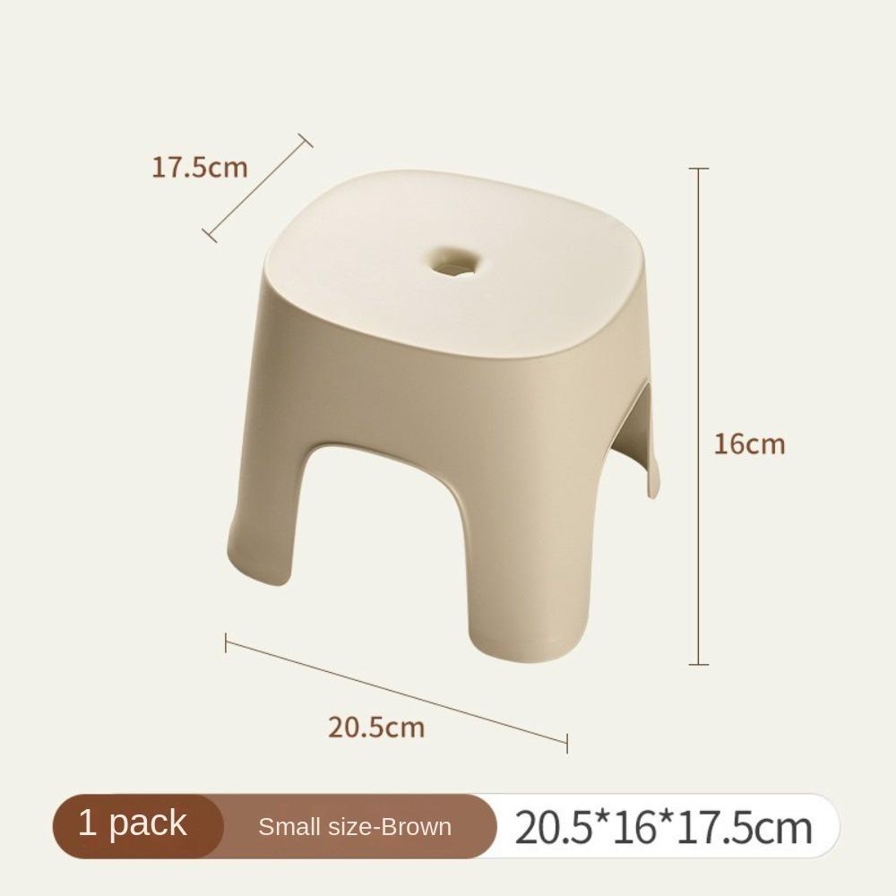 Plastic Bathroom Bath Stool Non-slip Shoe Changing Stool Row Foot Stool  Bathroom/Living Room