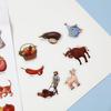 Kids Educational Animal Fruit Stickers - English Learning & Best-Selling Toys