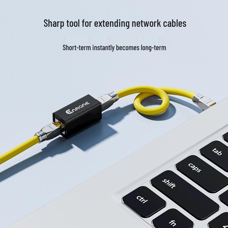 Yingman RJ45 Network Cable Extension Splice Connector with Lightning Protection for Cat 5/6 Ports