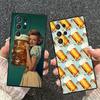 Funny Beer Bubble Summer Soft Phone Case for Samsung Galaxy S26 S25 Edge S24 Ultra S23 Plus S22 S21 FE S20 Black Cover Back Shel