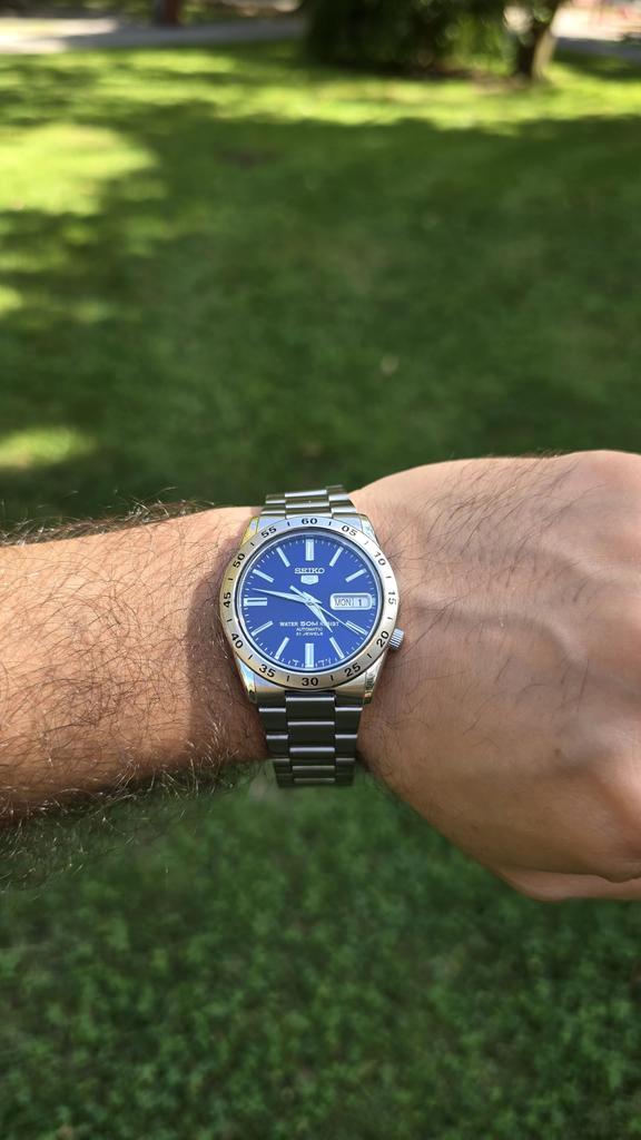 SNKD99K1 Seiko 5 Automatic Analog Blue Business Automatic Modern Men's Seiko, Blue,