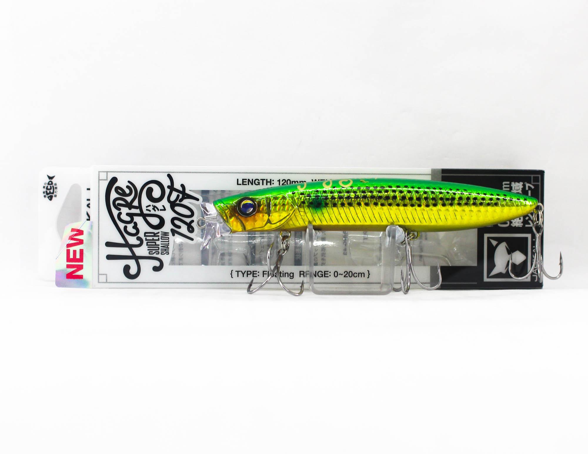 Jackall Hagre 120F Плавающий воблер Зелено-золотой (8073)