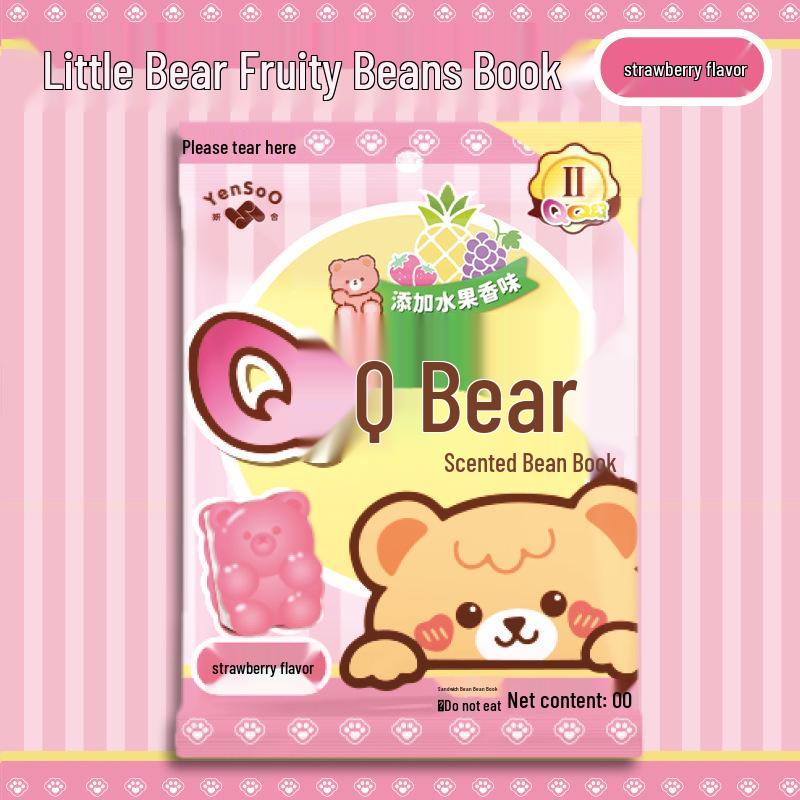 

A7 Bear Fruit Flavor Bean Sticky Notes Pocket Notebook Planner Standard