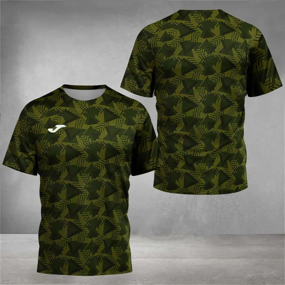 Men Fashion Short Sleeve 3d Print T Shirt Round Neck Summer Plus Size Tees