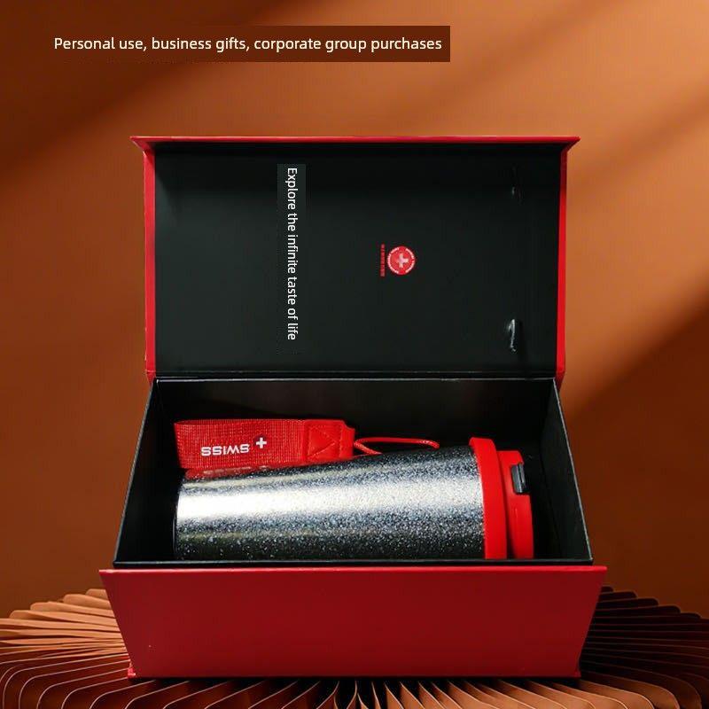 Pure Titanium Coffee Cup Gift Box, High-End Travel Cup, All-Titanium Portable Lightweight Insulated Coffee Cup, Large Capacity Insulated Cup