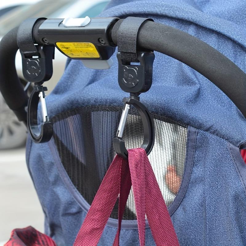 Ganchos Fortes Para Carrinho de Bebê Pacote com 2 Sem Arranhões Duráveis Cabide Multiuso Para Sacolas de Compras e Bolsas