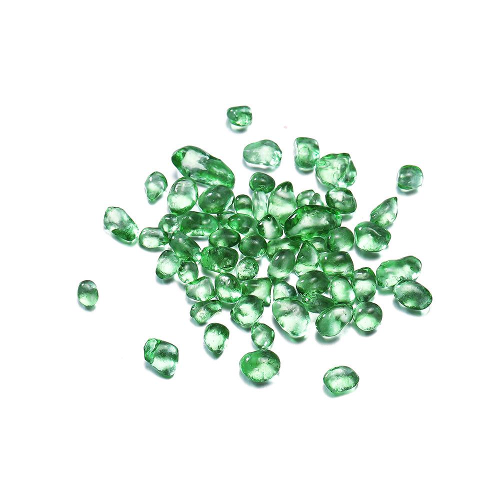 Colored Glass Crushed Stone for DIY Jewelry, Fish Tank Decoration, Landscaping, and Epoxy Crafts (3-8mm)