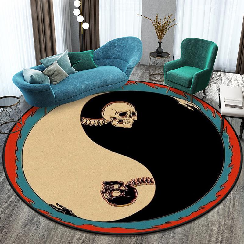 Schéma Tai Chi Bagua Kruhová podložka na koberce Malé koberečky do ložnice Koberec do umývárny Podložka pro domácí mazlíčky