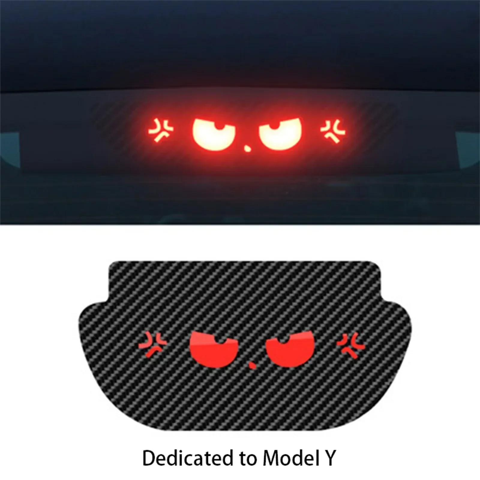 

Новые 1 шт. Наклейки на автомобиль для Tesla Model 3 Y Наклейка на задний фонарь Высоко расположенный стоп-сигнал Проекционная доска Верхний задний фонарь Эмблема Наклейка