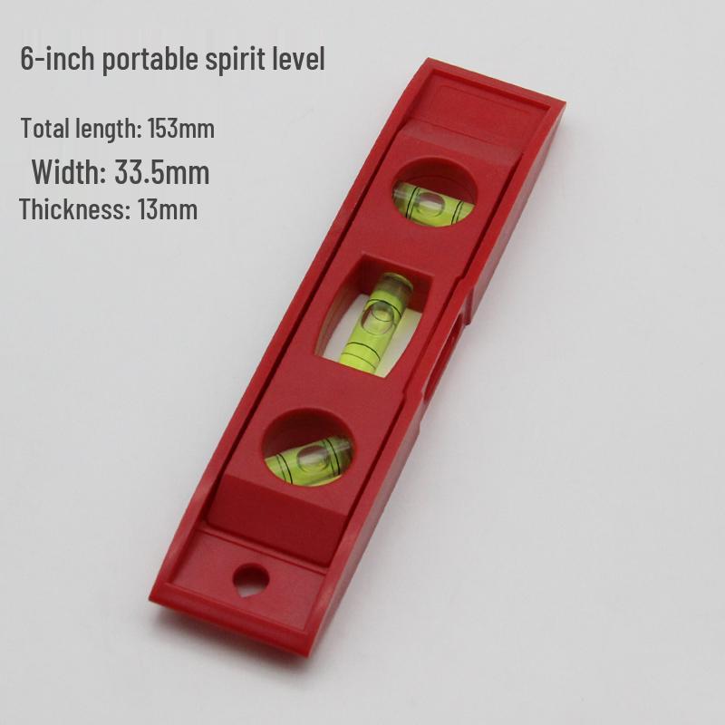Compact 6/9-Inch Magnetic Multi-Angle Level Ruler