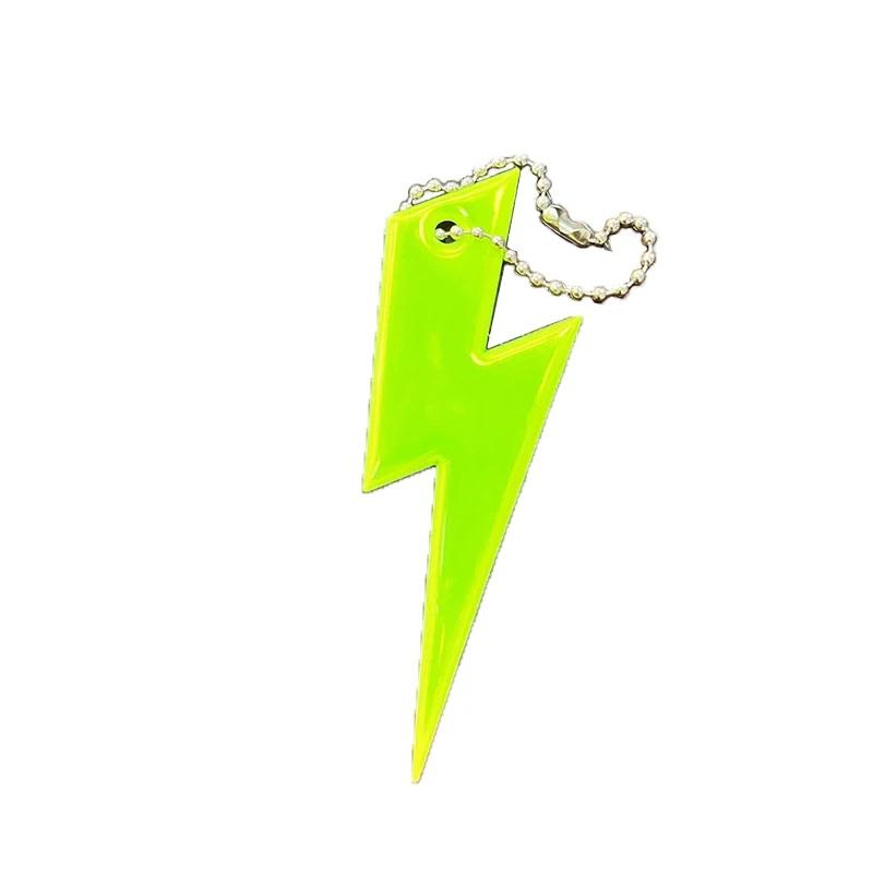 3Pcs Reflective Pendant Safety Warning Reflective Keychains for Kids Bag Backpack Riding Cycling Night Glowing Hanging Strips