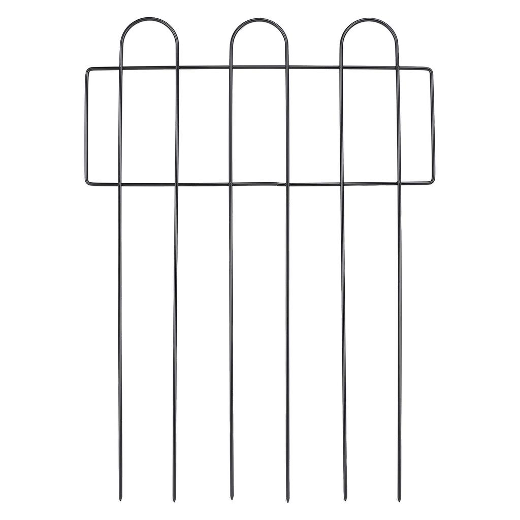 Decorative Garden Fence Iron Metal Garden Stake Ground Fence Barrier   Stylish Barrier for Outdoor Litter Borders