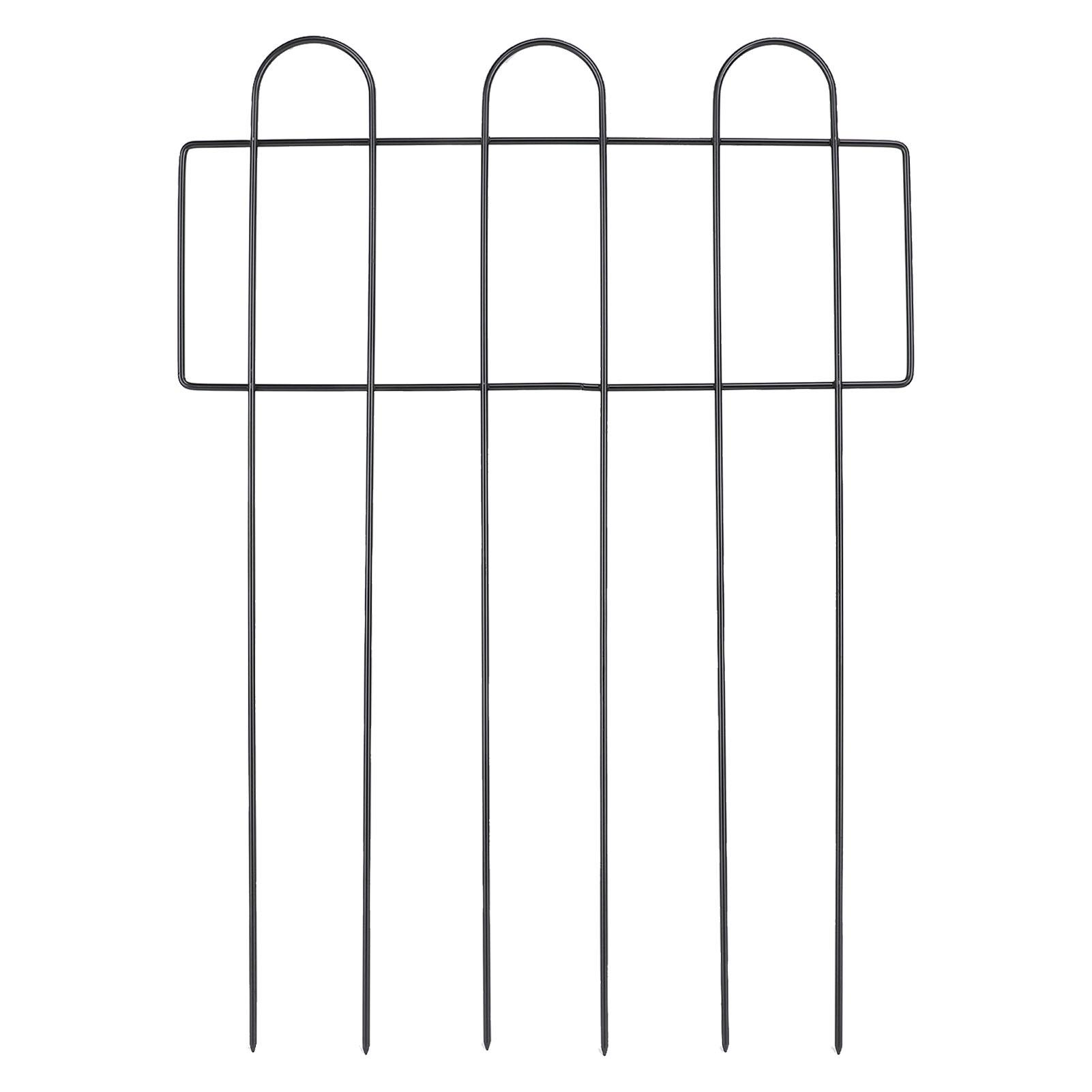 

Decorative Garden Fence Iron Metal Wire Garden Fence Ground Stake Animal Barrier Fence for Outdoor Flower Bed Edging